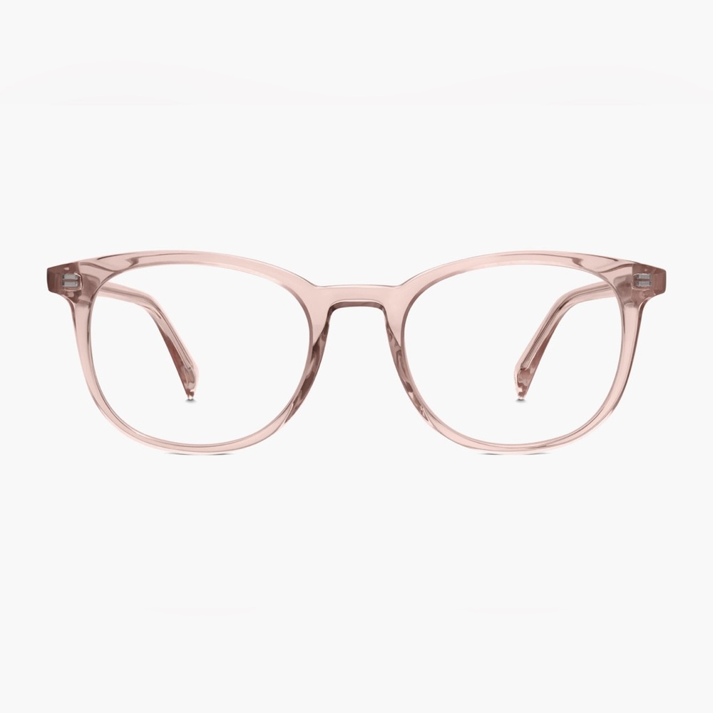 Warby Parker Durand Rose Water Prescription Glasses (Medium)